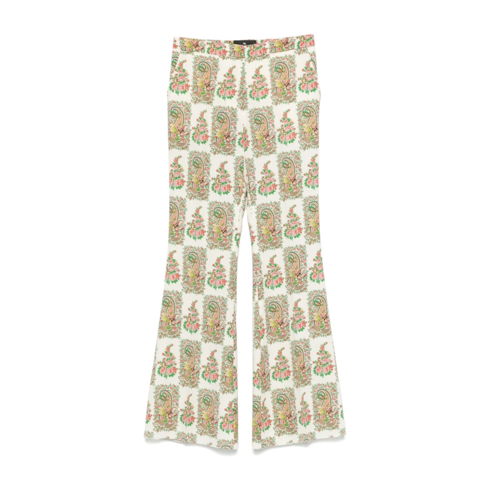 ETRO Paisley Print Wijde Broek Multicolor Dames