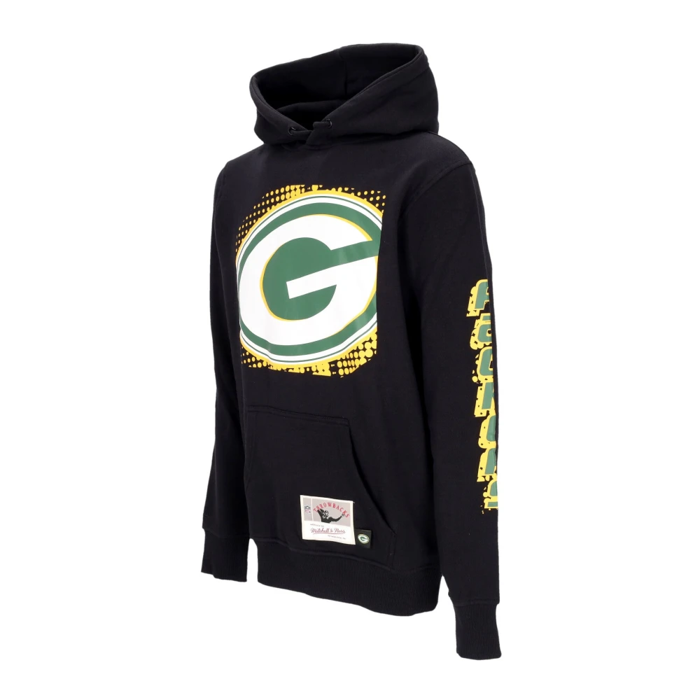 Mitchell & Ness Green Bay Packers Hoodie NFL 7.0 Black Heren