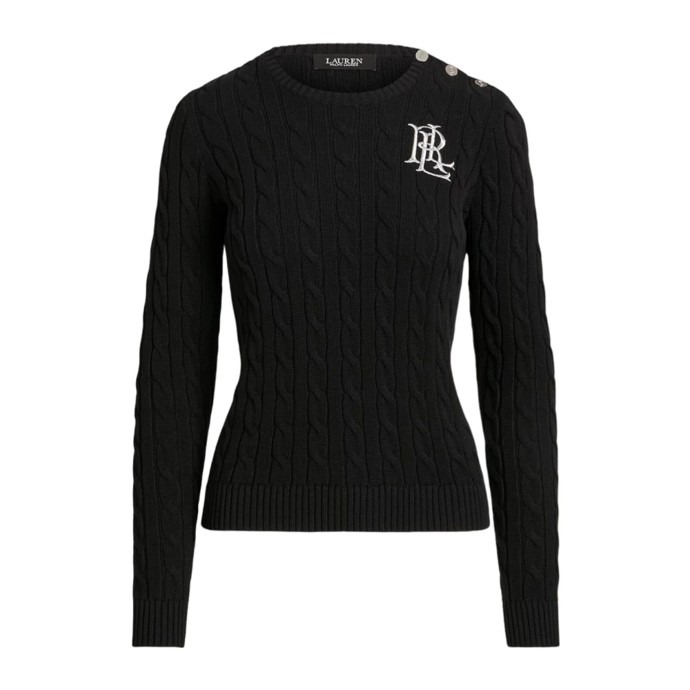 Ralph Lauren Ronde hals T-shirt Black Dames
