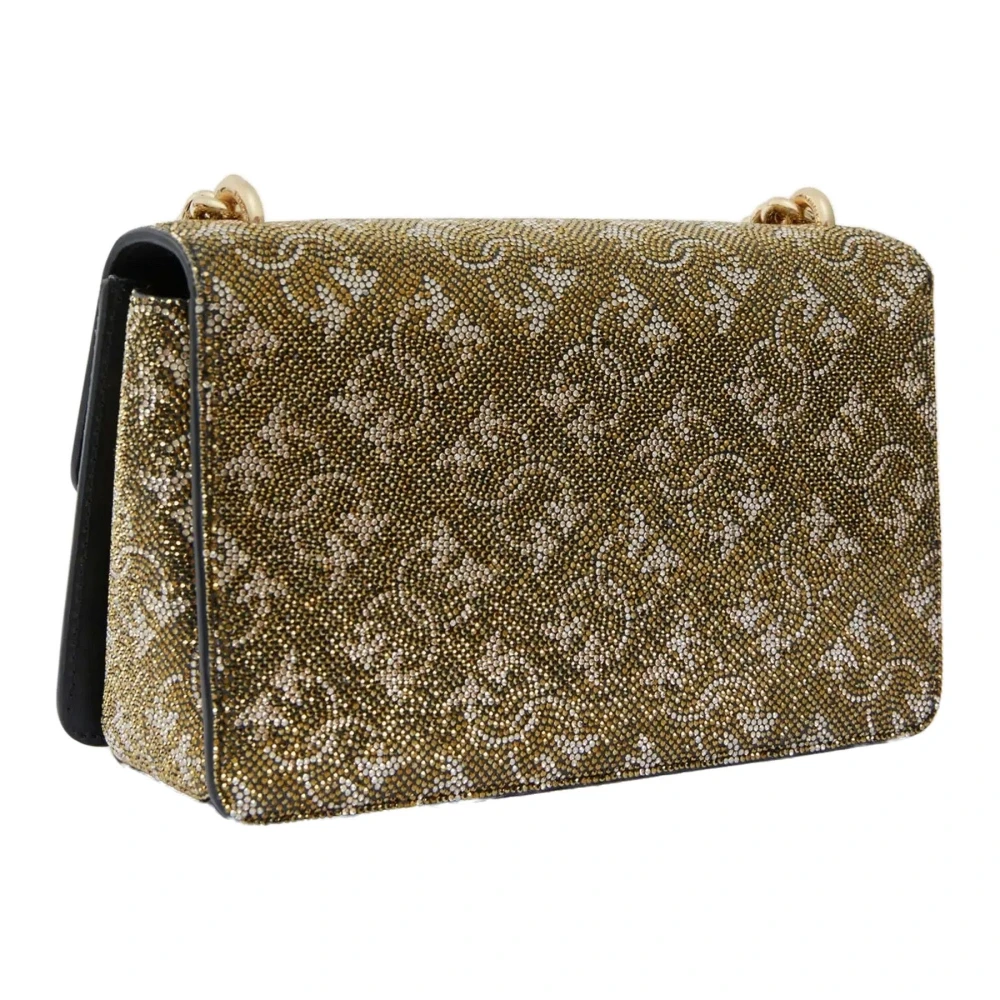 pinko Leren Handtas Brown Dames