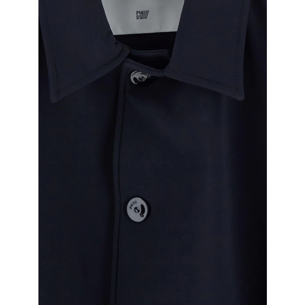 Pmds Blauwe Polyamide Jas Blue Heren