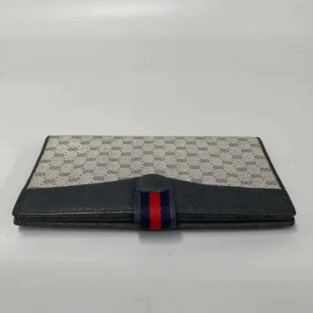Gucci Vintage Pre-owned Leather wallets Blue Dames