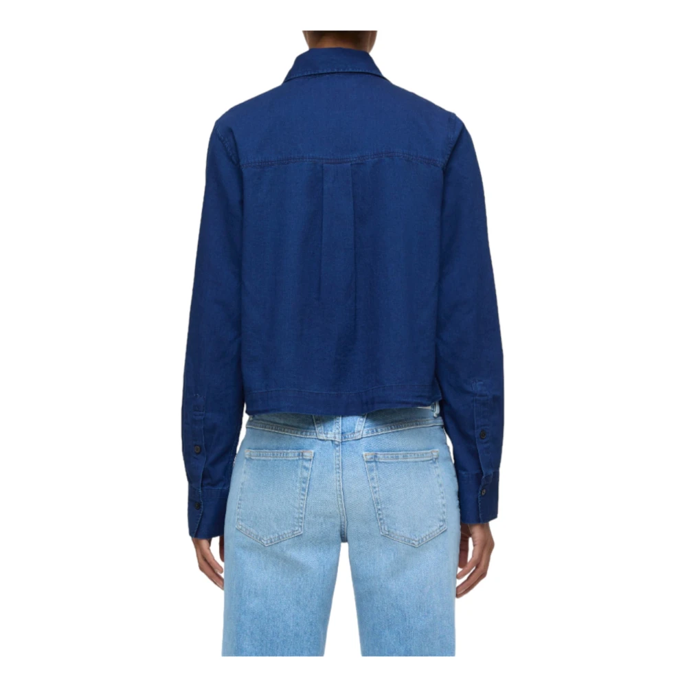 closed Denim Shirt Blauw Blue Dames