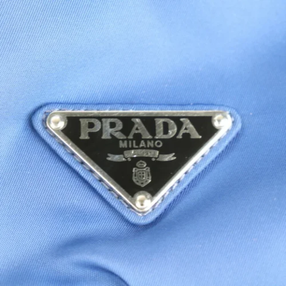 Prada Vintage Pre-owned Nylon shoulder-bags Black Heren