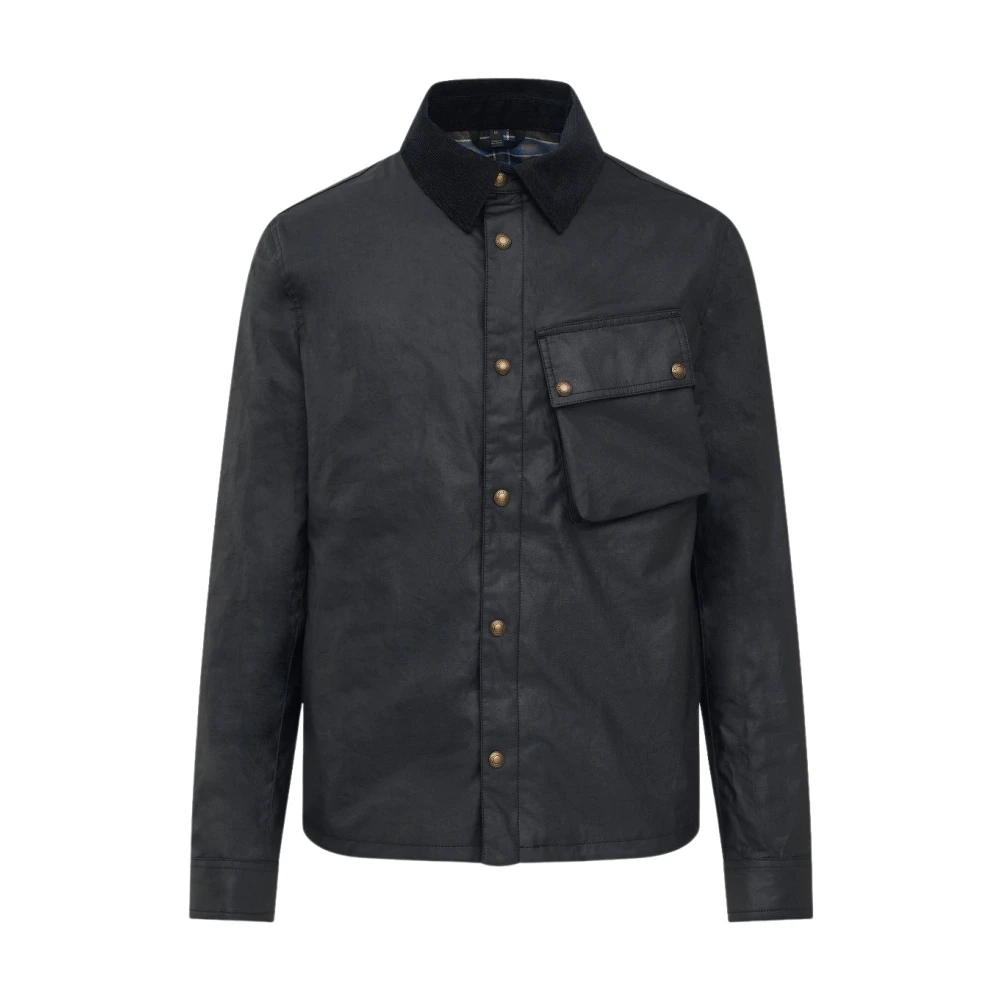Belstaff , Casual Shirts, Male, Black, S, Ground Jacket