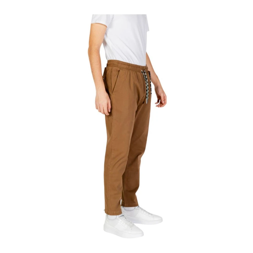Gianni Lupo Stretch katoenmix broek Brown Heren