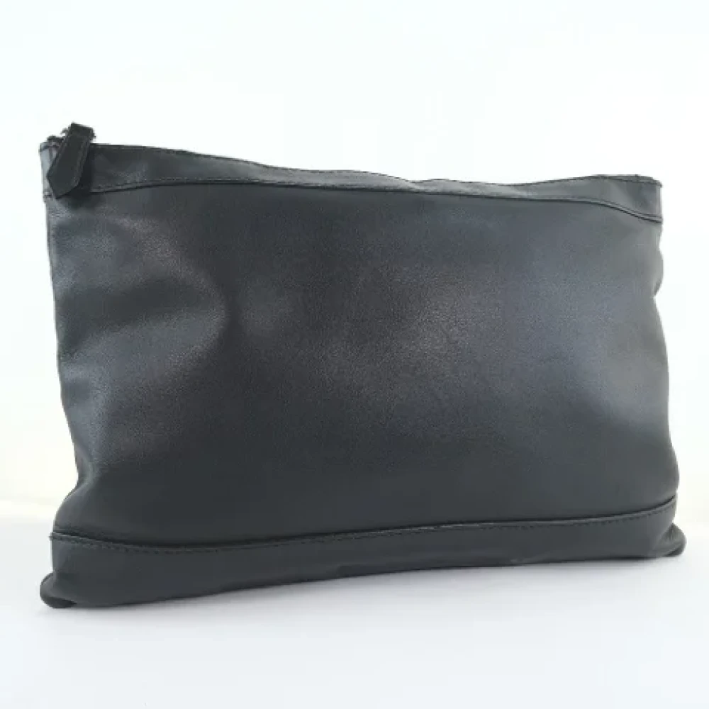Balenciaga Vintage Pre-owned Leather clutches Black Dames