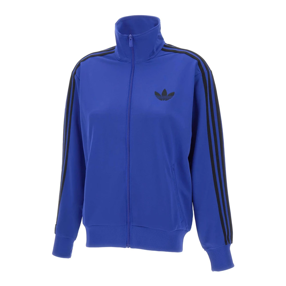 Adidas Women's Blue Long Sleeve Training Tops, S, Firebird Sweatshirt