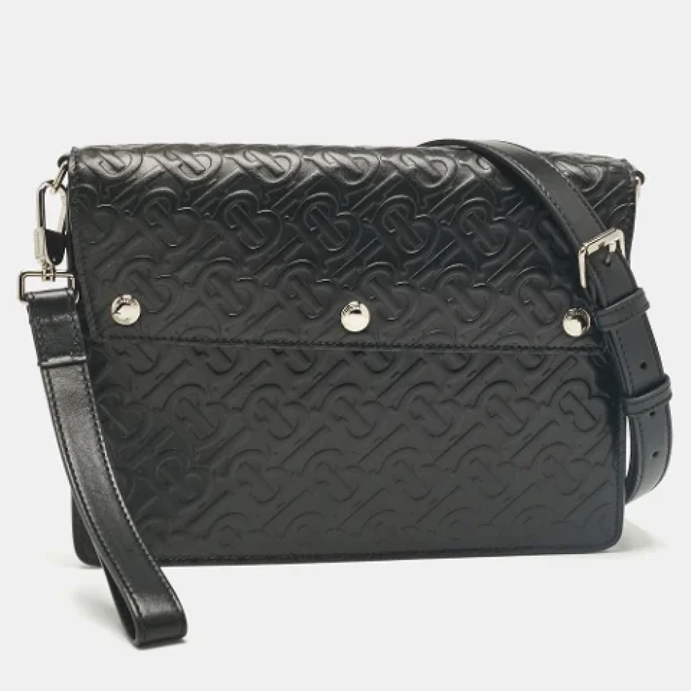 Burberry Vintage Pre-owned Leather travel-bags Black Dames