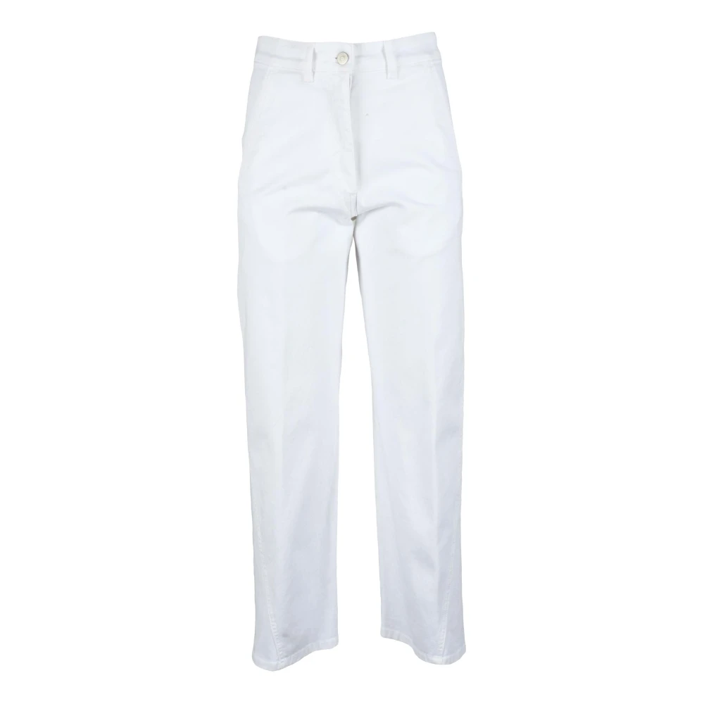 Fabiana Filippi Elastan Jeans voor Vrouwen White Dames