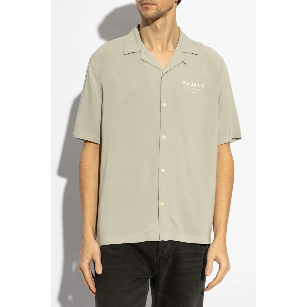 AllSaints Shirt Underground Gray Heren