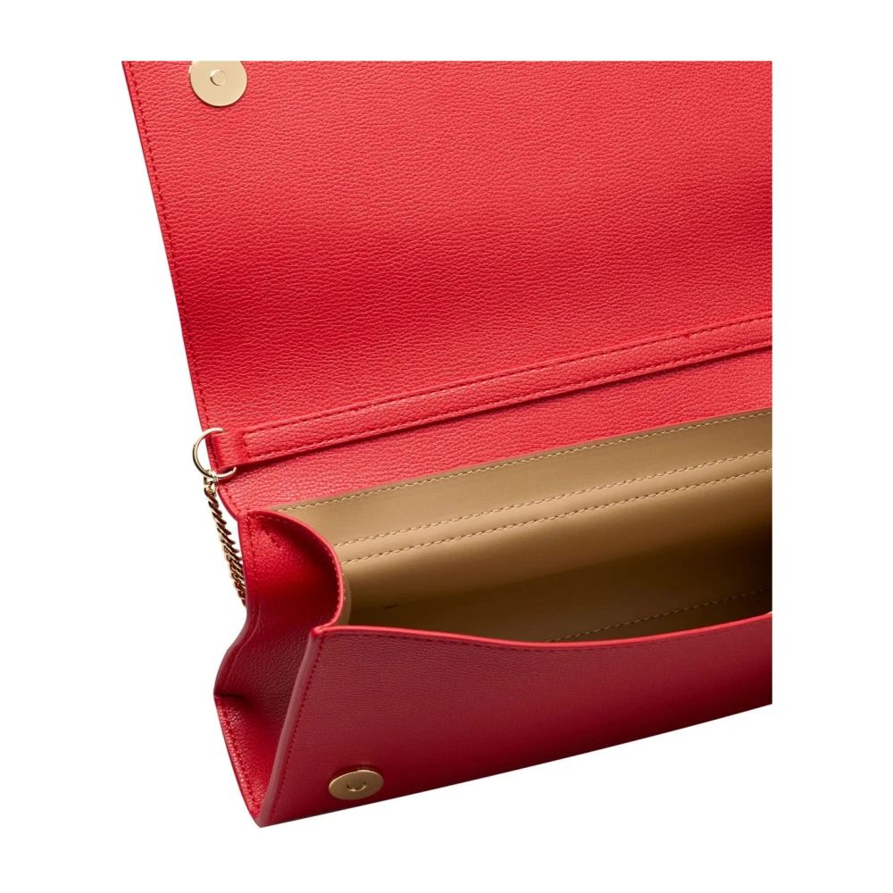 Love Moschino Schoudertas met Ketting en Logo Red Dames