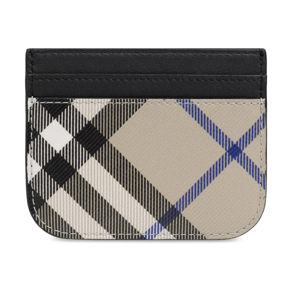 Burberry Checkkaarthouder Beige Dames