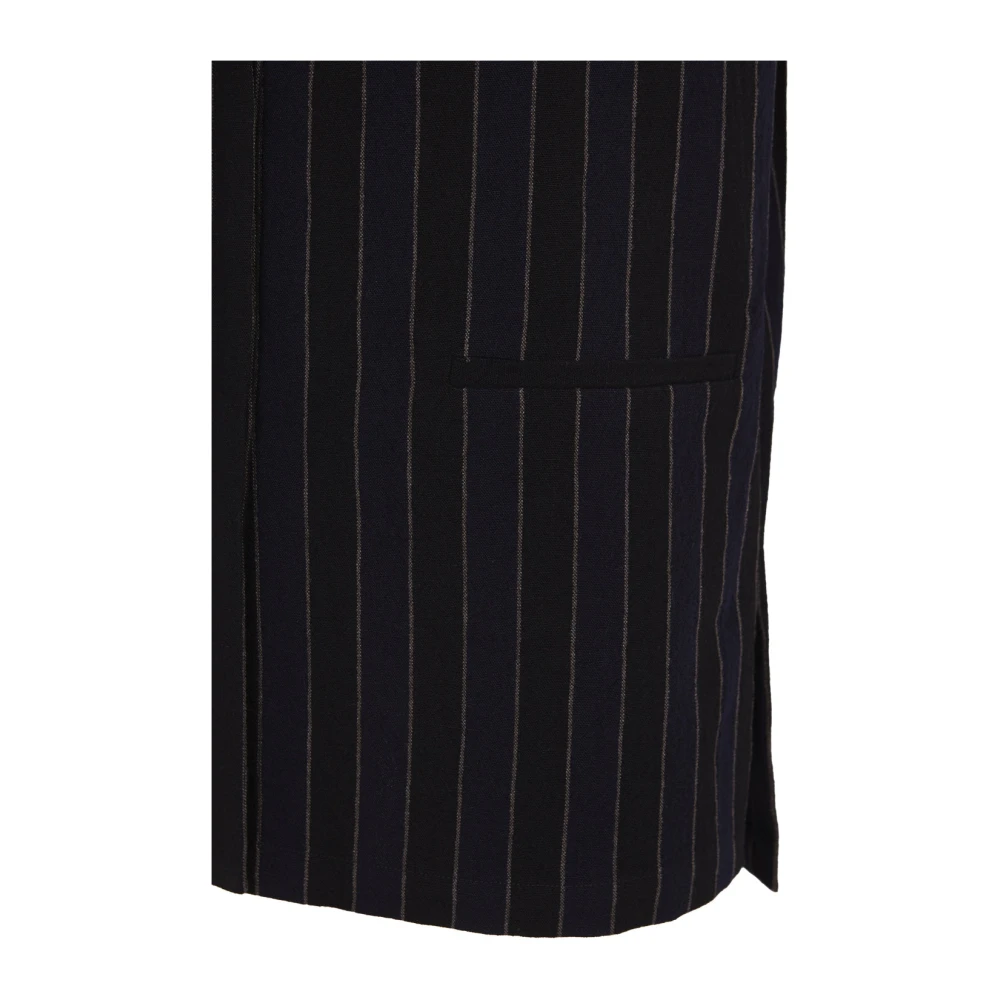 Cortana Gestreepte linnen en virgin wool vest Multicolor Dames