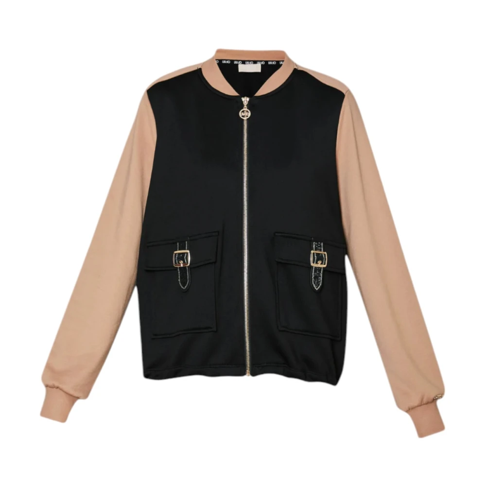 Liu Jo Women's Multicolor Zip-Up Bomber Sweatshirt With Pockets