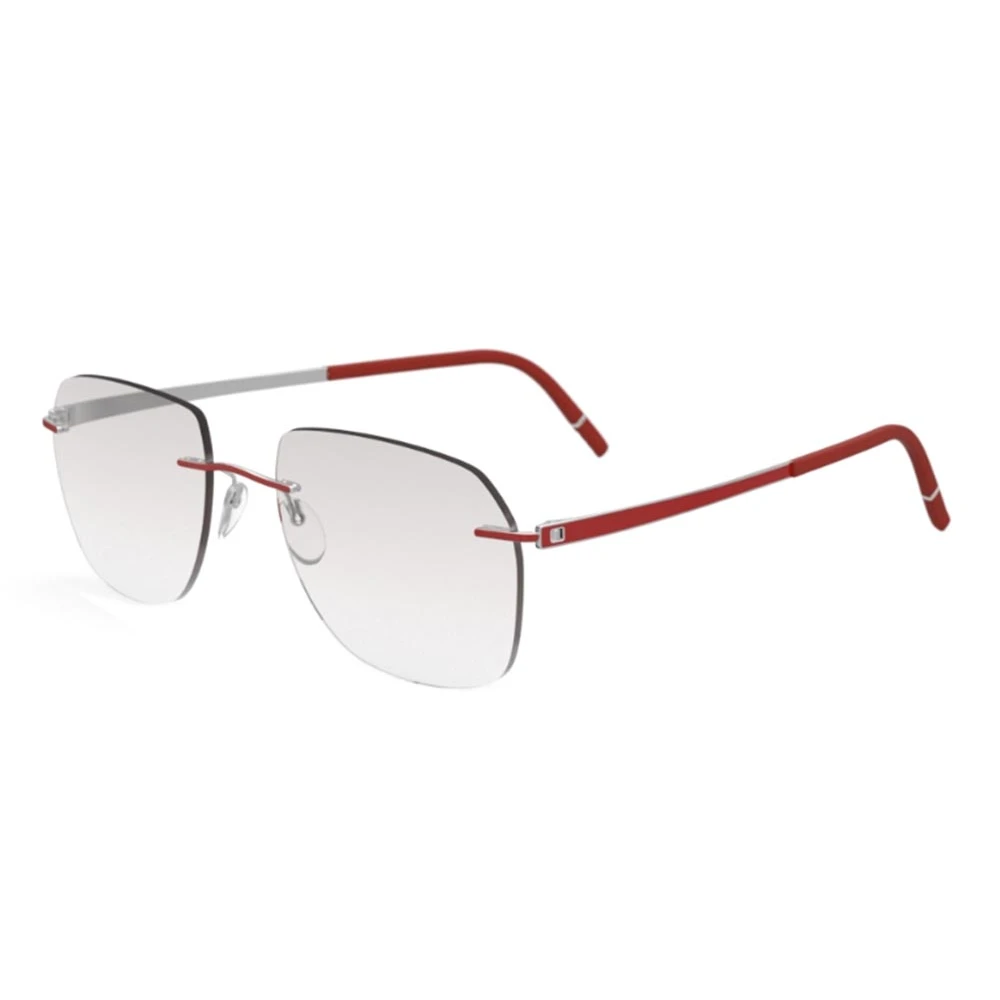 Silhouette Unisex Red Sunglasses, 56 Mm, Momentum 5529/Hr Eyewear Frames