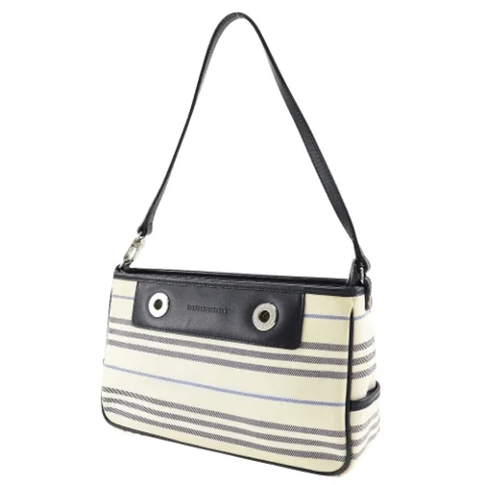 Burberry Vintage Pre-owned Canvas shoulder-bags White Dames