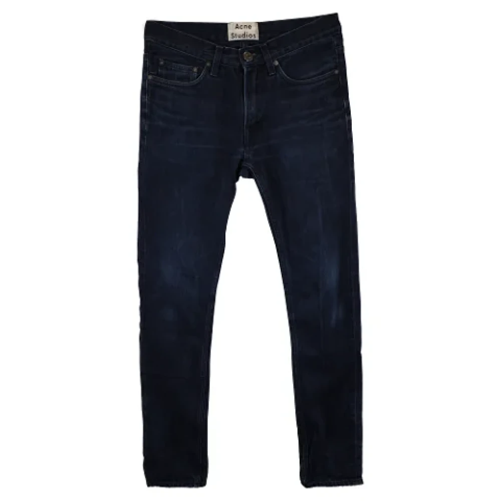 Acne Studios Pre-owned Cotton jeans Blue Heren