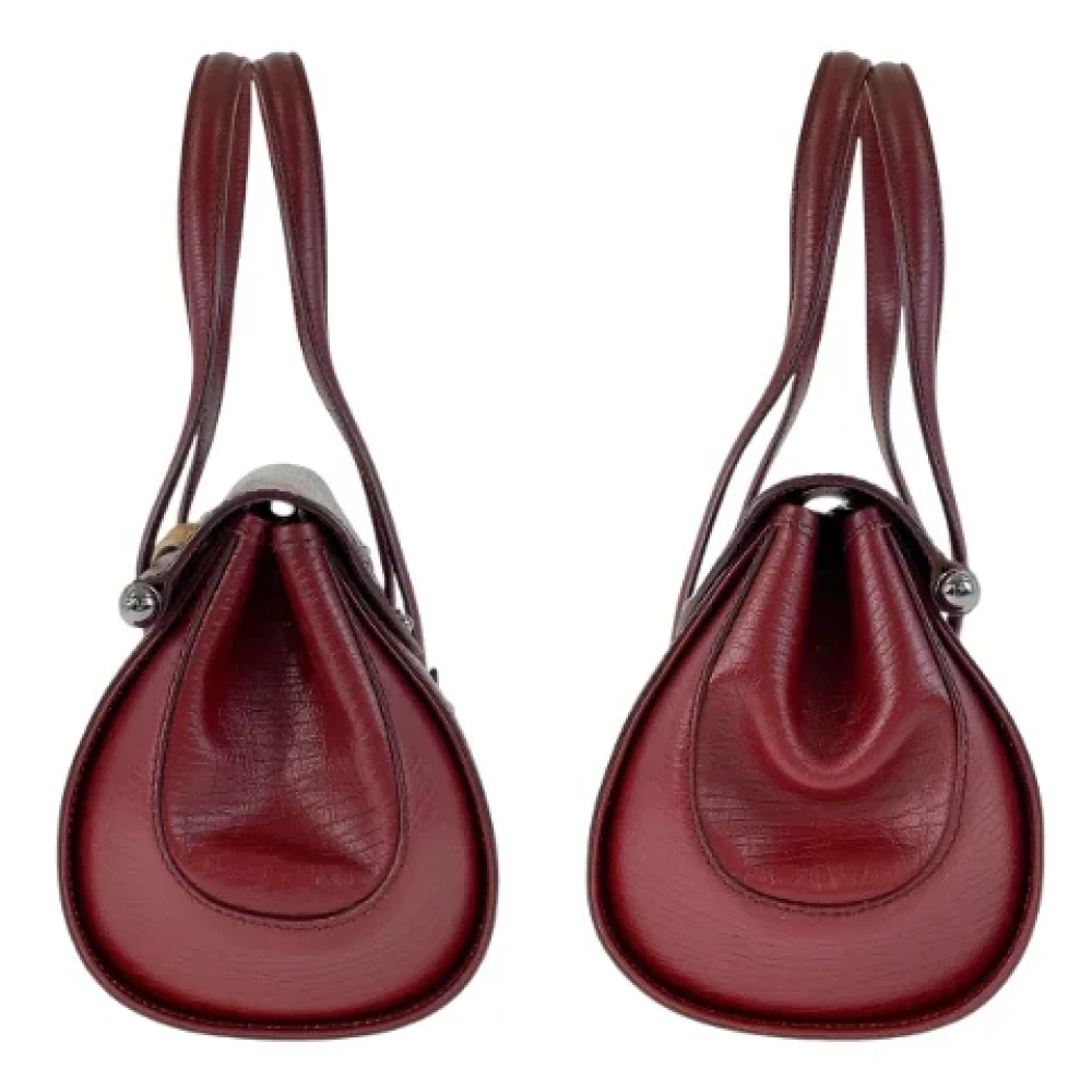 Gucci Vintage Pre-owned Canvas gucci-bags Red Dames