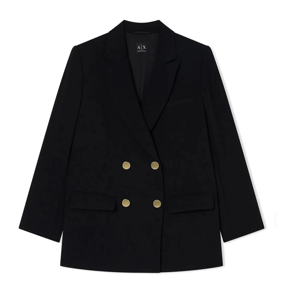 Armani Exchange Mujer Negro Chaquetas, Talla: 2XS