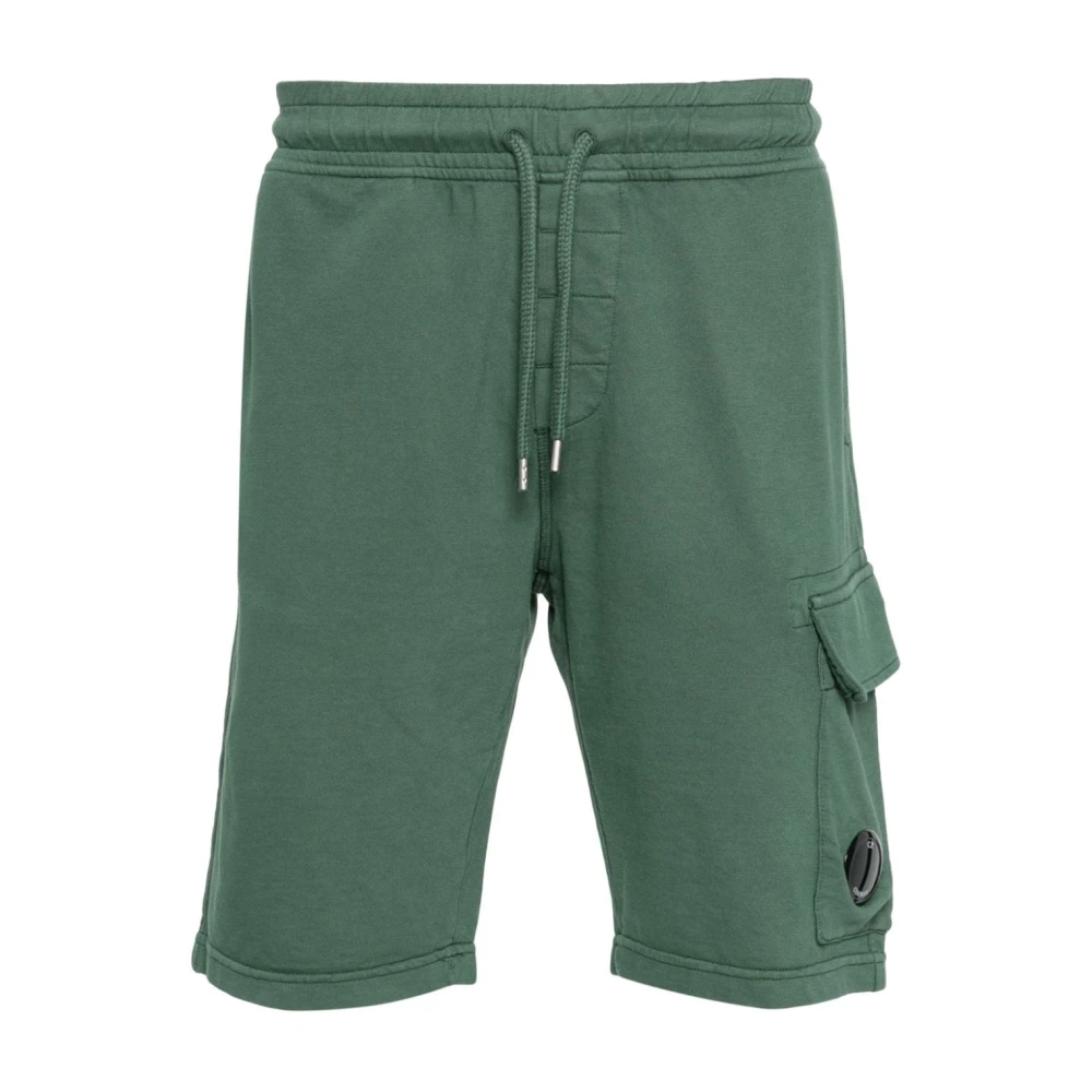 C.P. Company Groene Shorts met Iconische Lens Detail Green Heren