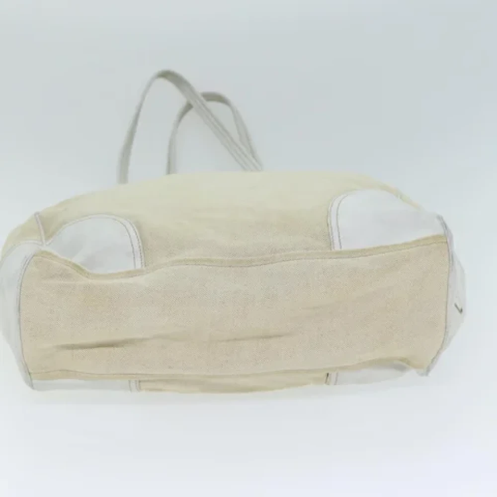 Prada Vintage Pre-owned Canvas totes Beige Dames