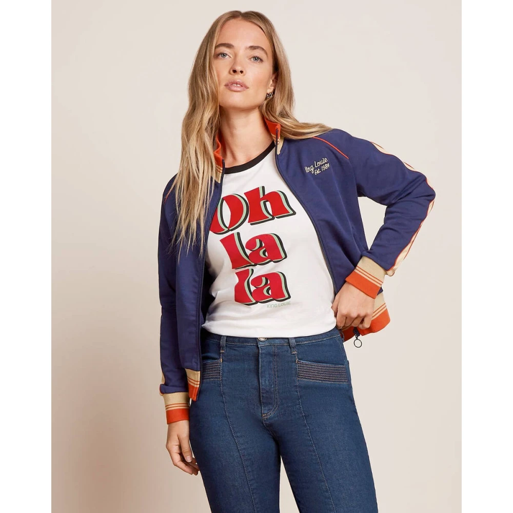 king louie Lila Daytona Sweat Vest Blue Dames