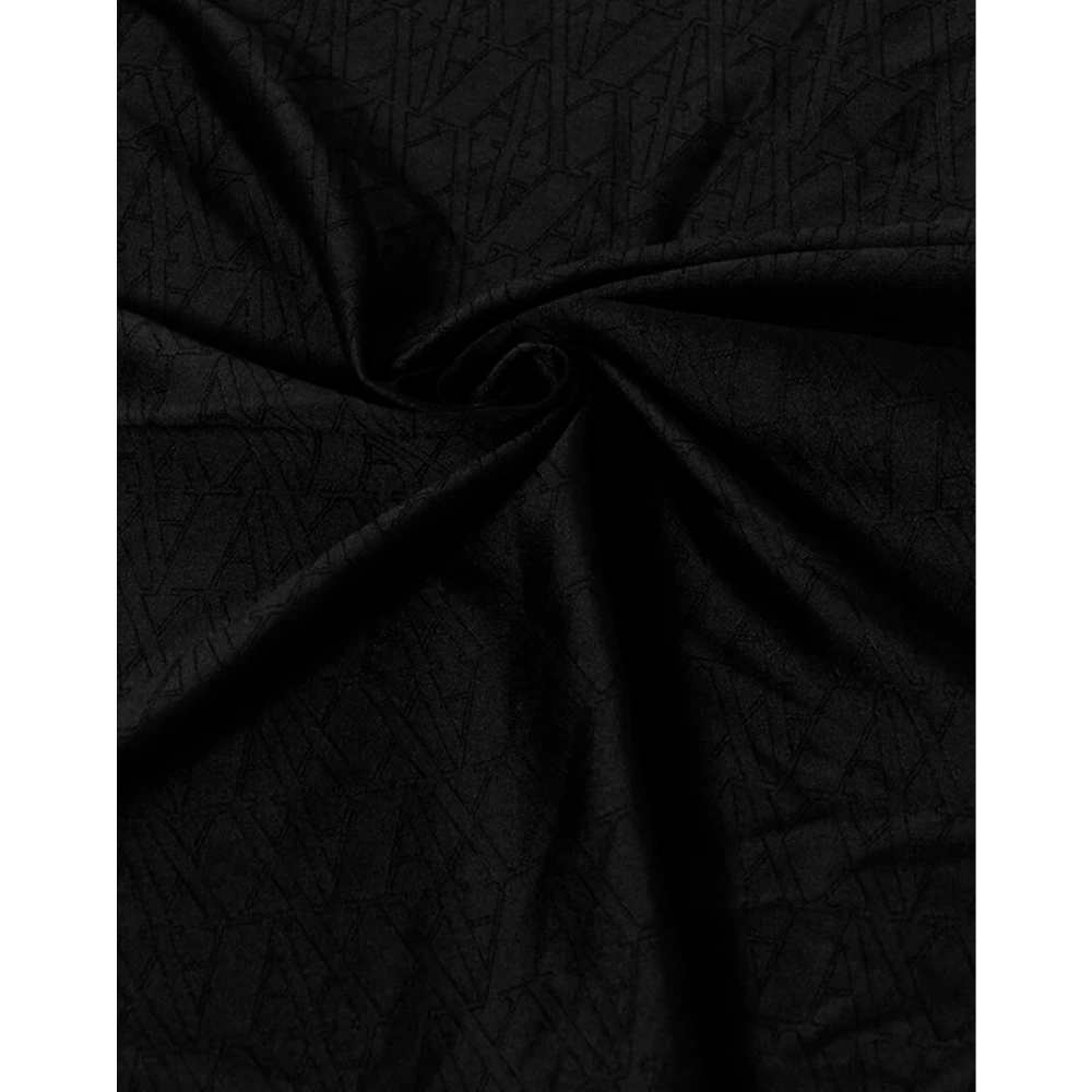 Armani Exchange Gestreepte sjaal voor elegante outfit Black Dames