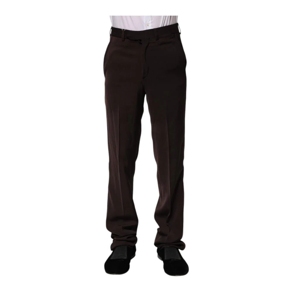 Bencivenga Men's Brown Suit Trousers, Xs, Dark Dress Trousers Regular Fit