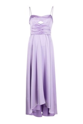 lavender-purple-ruched-flared-dress