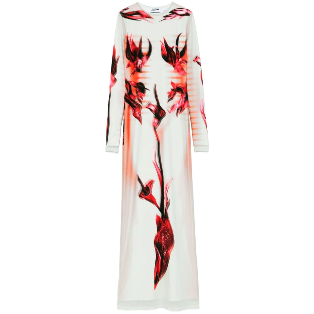 Jean Paul Gaultier Gedrukte Jurk met Lange Mouwen Multikleur Multicolor Dames