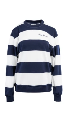 Dam Sweatshirt Vit/Marin Stilren