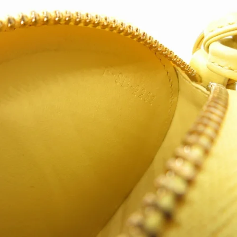 Celine Vintage Pre-owned Leather shoulder-bags Yellow Dames