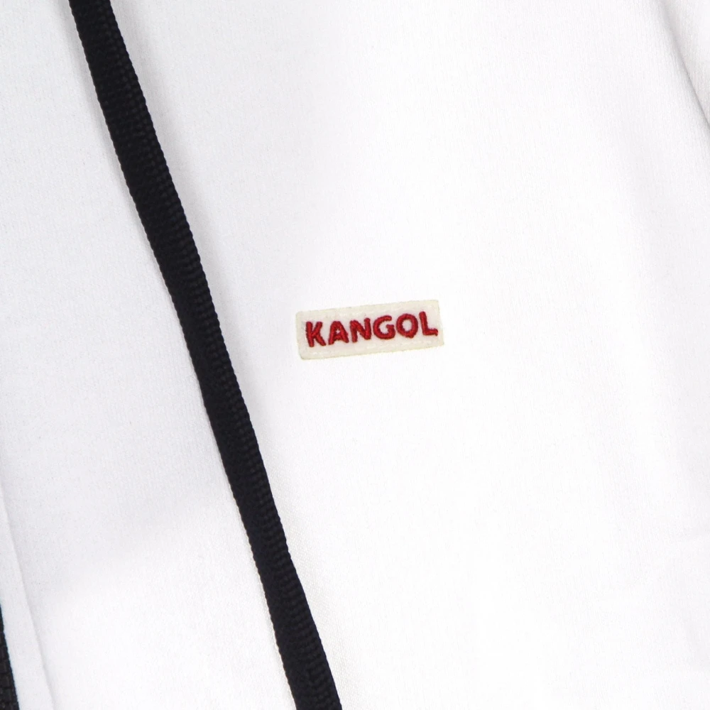Kangol Heritage Taped Zip Hoodie Off White Heren