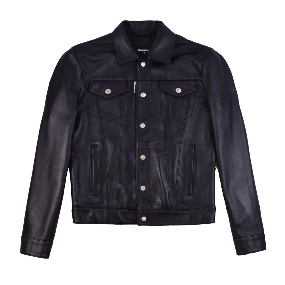 Dsquared2 Stijlvolle Jas voor Mannen Black Heren