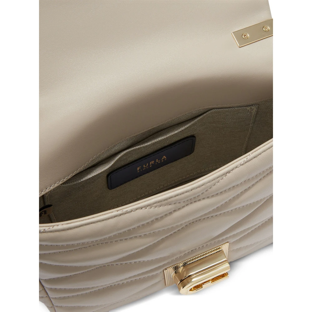 Furla Crossbody Tas 1927 Stijl Beige Dames