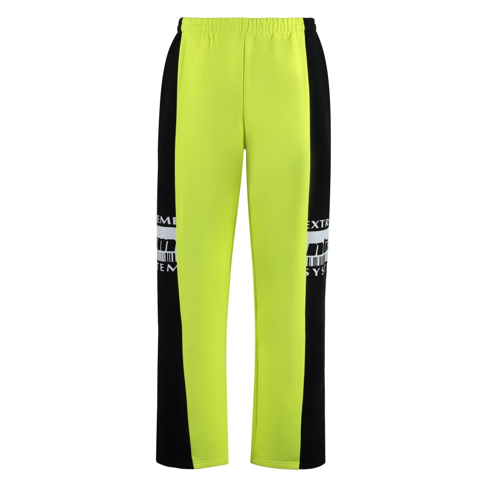 Vetements Contrast Logo Katoenen Track-Pants Multicolor Heren