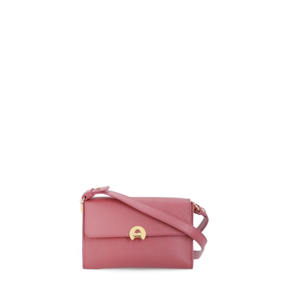 Coccinelle Fuchsia Schoudertas van leer voor vrouwen Pink Dames