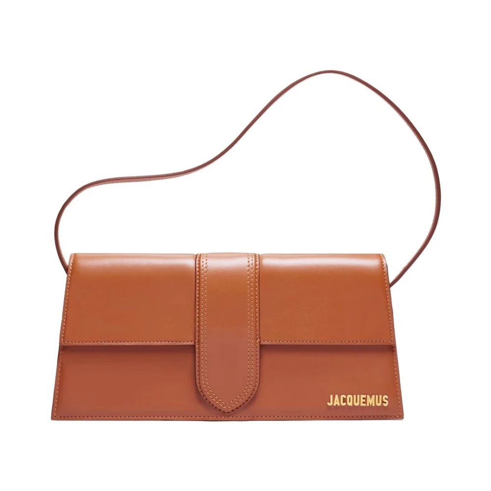 Jacquemus Bruine Leren Schoudertas Brown Dames