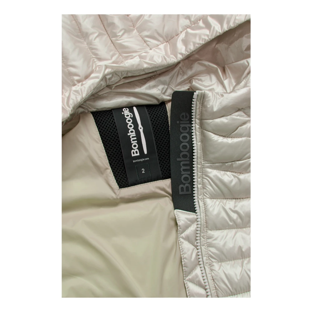 BomBoogie Lichtgewicht Nylon Hooded Jacket Gray Dames