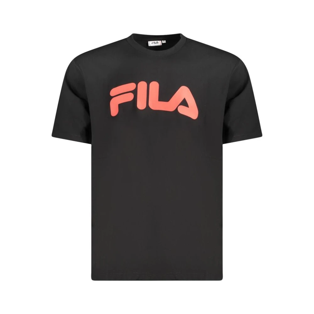 Fila Men's Black Cotton T-Shirt - T-Shirts - 2XL - Tops