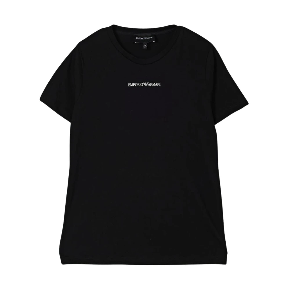 Emporio Armani Unisex Black Classic Round Neck T-Shirt