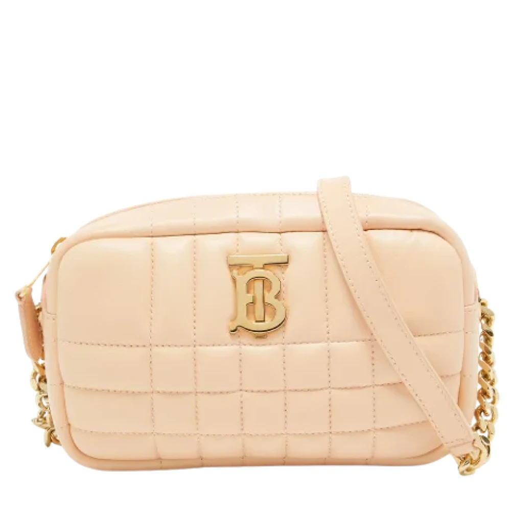 Burberry Vintage Pre-owned Leather shoulder-bags Pink Dames