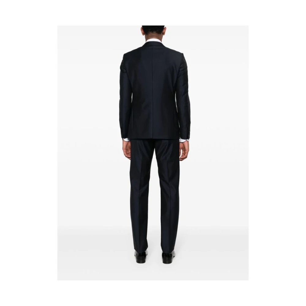Tagliatore Single Breasted Suits Blue Heren