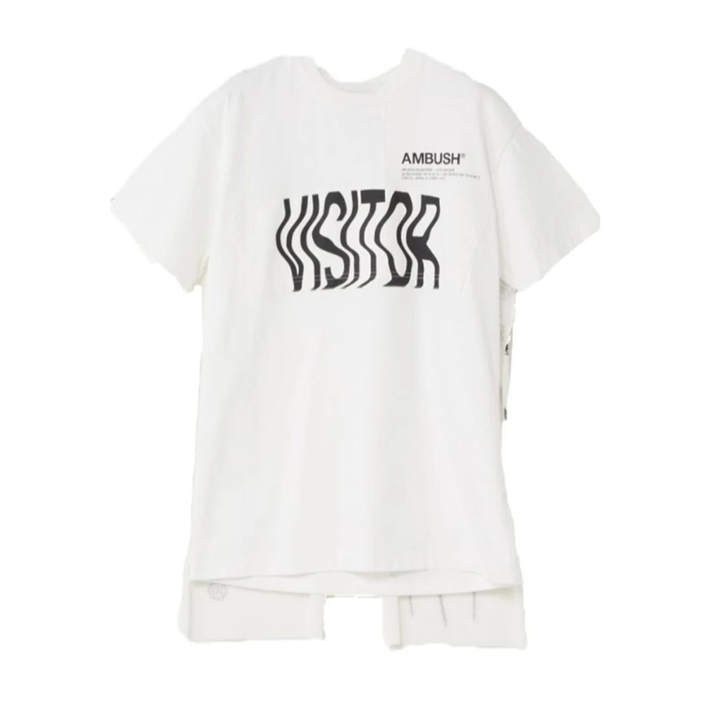 Ambush Wit Cape T-shirt met Logodetail White Heren