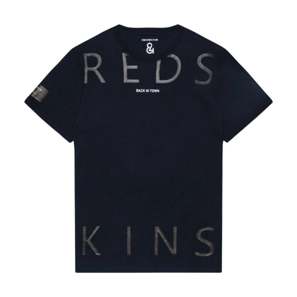 Redskins Gedrukt Logo T-shirt Nat Effect Black Heren