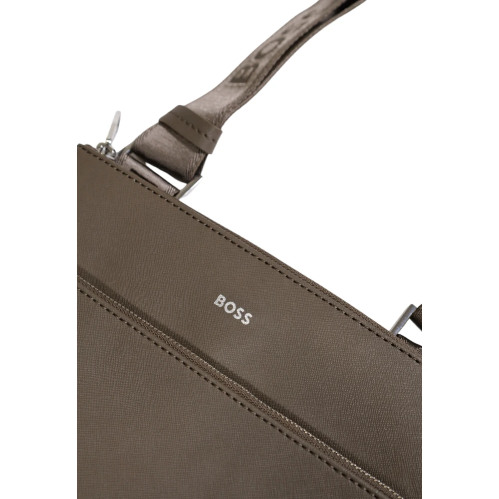 Hugo Boss Heren Leren Portemonnee Herfst Winter Collectie Green Heren