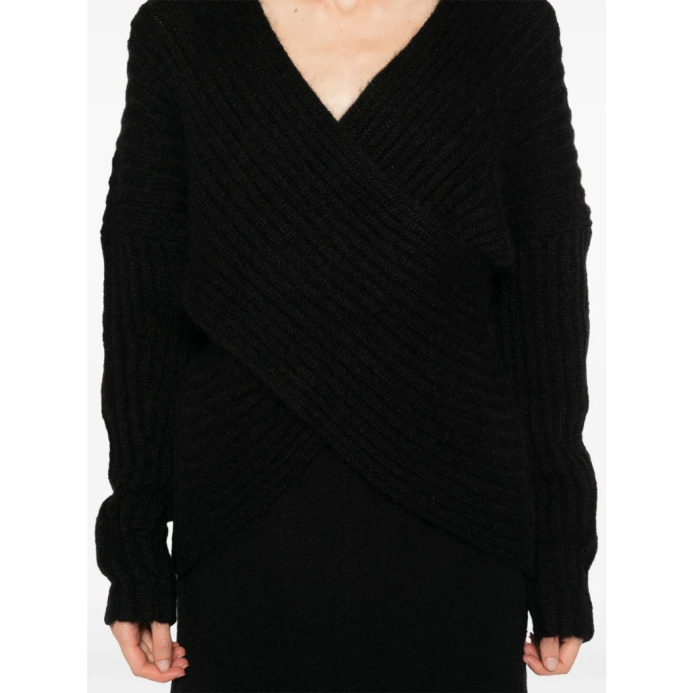 Twinset Chunky Gebreide Sweaters Zwart Black Dames