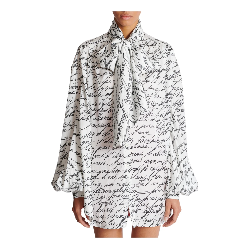 Balmain -boog shirt met White Dames