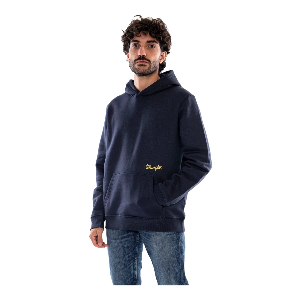 Wrangler, Herren, Pullover, Kapuzenpullover Embroidery, Blau, (L) - Bild 5